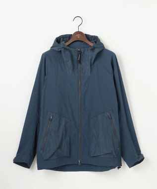 JOSEPH ABBOUD MOUNTAIN 【ナチュラルカラー/ストレッチ】ナイロンコンビガーメントダイパーカー ダルブルー系