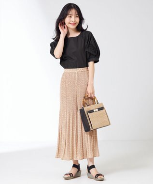 ANY SIS 【洗える】イージープリーツ スカーチョ ベージュ系