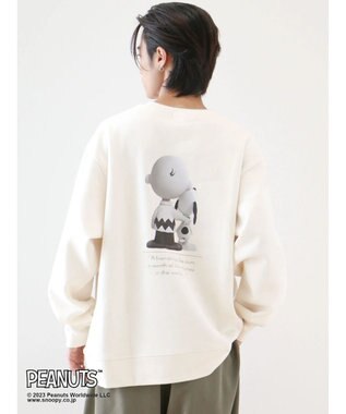 CRAFT STANDARD BOUTIQUE ＰＥＡＮＵＴＳ裏起毛スウェットクルー Ivory