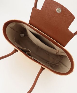 LA BAGAGERIE フラップかごトートバッグ ナチュラル