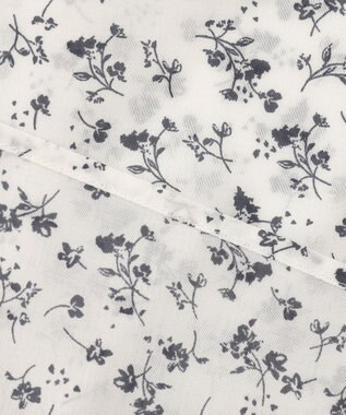 J.PRESS LADIES L 【洗える】 スパンローンフラワー ボリュームスリーブ ブラウス ホワイト系5