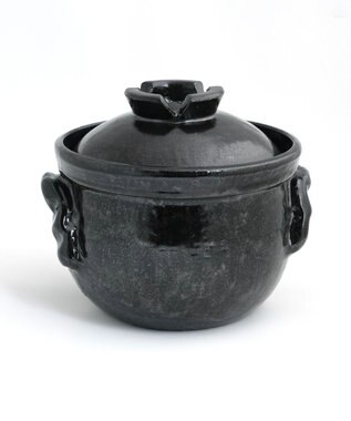 たち吉 【たち吉】黒釉ご飯鍋(三合）〈１個〉信楽焼 ブラック