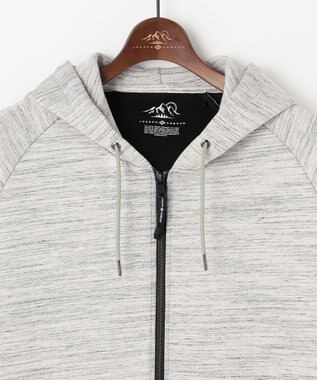 JOSEPH ABBOUD MOUNTAIN 【軽量/ソフト】ソフトダンボールニットジップパーカー ライトグレー系