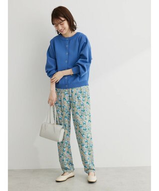 Green Parks ・ｆｕｒｒｙ　ｒａｔｅ２ｗａｙかる~いニットカーデ Blue