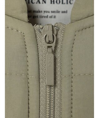 AMERICAN HOLIC キルポカスクエアステッチキルトコート Beige