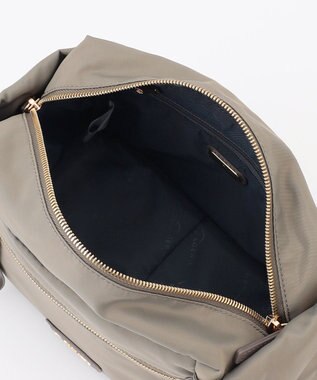 LA BAGAGERIE メタルバックル　ボックスショルダー　SSサイズ グレージュ