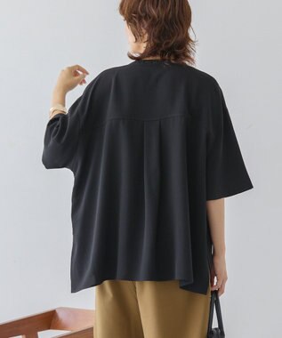 AMERICAN HOLIC 【WEB限定】ミリタリーWポケットスキッパーシャツ Black