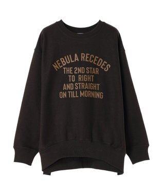 AMERICAN HOLIC ネップ裏毛ロゴスウェット Brown