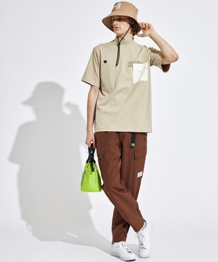 PW CIRCULUS 【UVカット / 吸水速乾 / 伸縮性抜群】【MEN】ポケットモック T ベージュ系