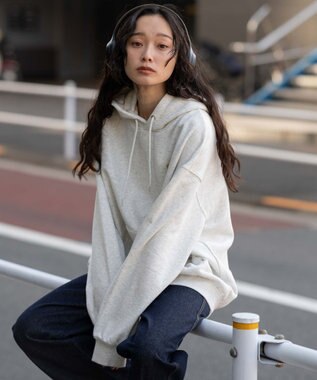 WEGO 【ユニセックス着用ITEM】別注NEWJACKグラフィックプルパーカー アッシュグレー