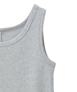 AMERICAN HOLIC ラメテレコタンクトップ Light Gray Mixture