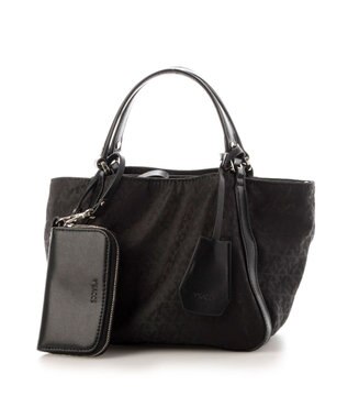 Y'SACCS モノグラム×リサイクルレザー 2WAYミニマムトート ブラック