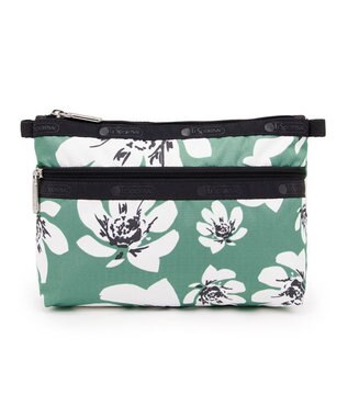 LeSportsac COSMETIC CLUTCH/トロピカルガーデングリーン