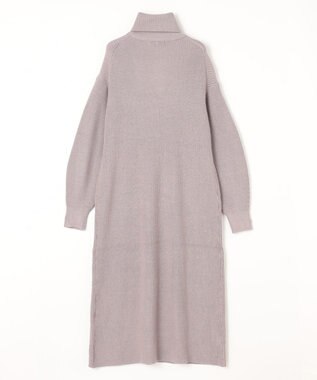 ANY L ハーフジップニットワンピース グレージュ