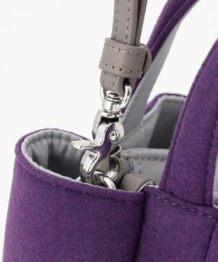 Y'SACCS フェルトトート　SSサイズ パープル