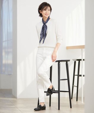 J.PRESS LADIES 【洗える】 PRINCESS クルーネック ニット ホワイト系