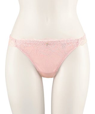 San-ai Resort（三愛水着楽園） 【northerly bra フィットシリーズ 谷間メイク】 カシュクールレースモールド Tバックショーツ M 【northerly】 ピンク