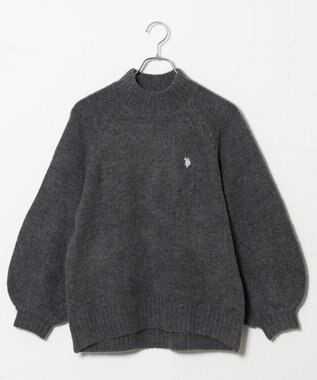 WEGO U.S POLO ASSN.ハイネックセーター 杢グレー