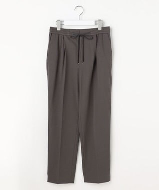 自由区 【新色追加・人気のため再入荷・ウエストゴム】ライトフィールジャージータックテーパード パンツ [新色]グレー