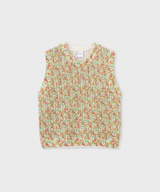 Paul Smith Garden Floral ニットベスト オレンジ
