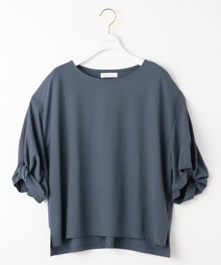 ANY SIS シルケットスムースツイストスリーブ カットソー ダークミント