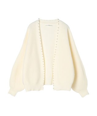 Green Parks ・ＥＬＥＮＣＡＲＥ　ＤＵＥパールトッパーカーディガン Ivory
