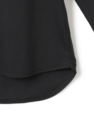 J.PRESS YORK STREET 【WOMEN】ラウンドヘム ロングスリーブTシャツ ブラック系