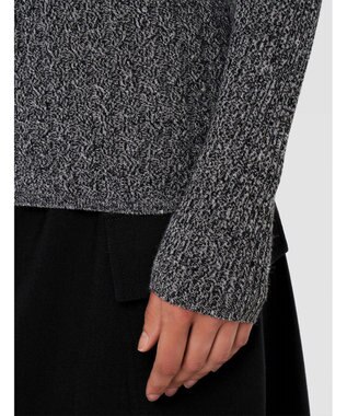 JOSEPH 【洗える】ケーブル&リブ　ハイネックニット Ivory/Black