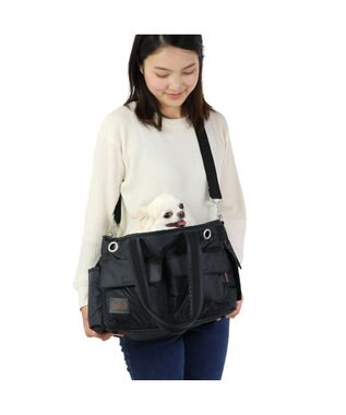 PET PARADISE ペットパラダイス 四角キャリーバッグ【超小型犬】 ブラック