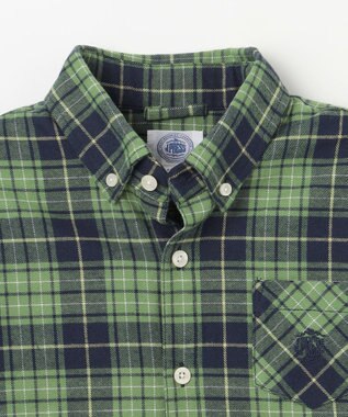 J.PRESS KIDS 【140-170cm】起毛チェックシャツ グリーン系4