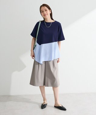 Green Parks 華やぎカットソー（アシメヘム） Off White