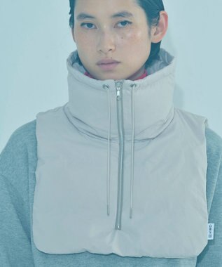 KWD 【日本製】STAND COLLAR DOWN PARTS グリーンダウン スタンドカラーダウンパーツ グレージュ