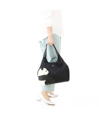 IBIZA アニマーダ　ナイロン　セミショルダーバッグ 黒