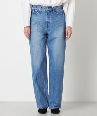 NAVE 【Nave　洗える】デニム センタープレスパンツ スカイブルー系