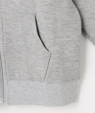 J.PRESS KIDS 【100-130cm】ダンボールニット ロゴ パーカー トップグレー