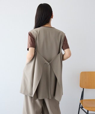 CRAFT STANDARD BOUTIQUE バックデザインジレ Beige