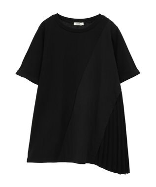 earth music&ecology プリーツドッキングチュニック Black