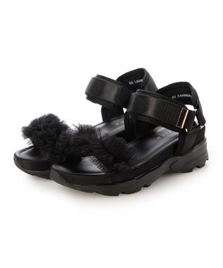 MODE ET JACOMO <carino>チュール付スポーツサンダル