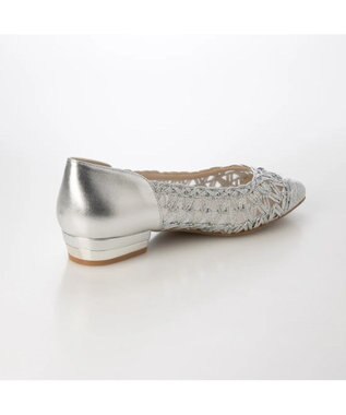 Riz raffinee <Riz raffinee>メッシュフラットパンプス シルバー