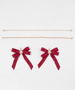 WEGO 【痛バ＆推し活グッズ】きらめきDIYパールリボンセットLL ワイン