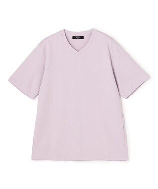 JOSEPH HOMME 【新色追加】ハイゲージベアスムース　VネックＴシャツ ライラック系