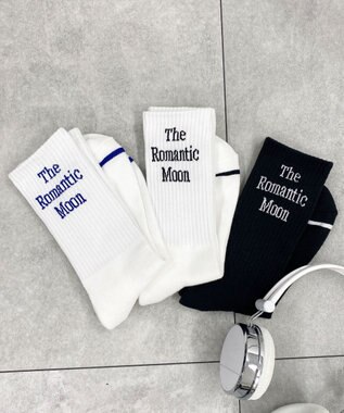 WEGO ロゴリブソックス ブルー