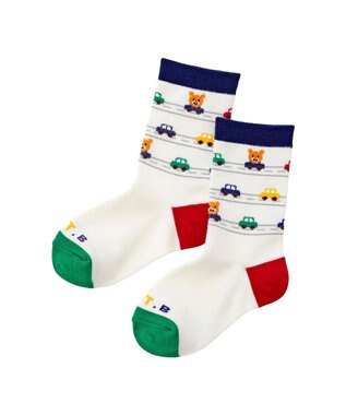 MIKI HOUSE HOT BISCUITS 【9-19cm / 靴下2足セット】 クルー丈 ソックスパック2足セット 白