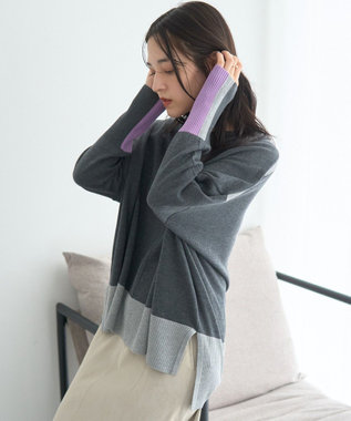 YECCA VECCA カラーブロッキングニット