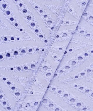 ANY L 【洗濯機可】エンブロイダリーブラウス ラベンダー