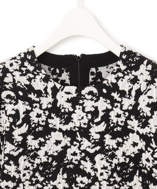 ICB 【洗える】 PEハイゲージJQ ニット ブラック×オフホワイト系