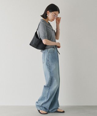 russet シンプルショルダーバッグ【クラウズナイロン】(CE-1467) Black