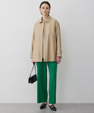 ICB L 【配色襟取り外し可能】ライトモールスキン キルトライナー付きバーンジャケット チノ