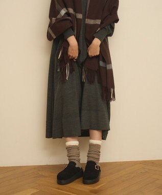 steppi 【洗える】厚底クロッグシューズ ブラック