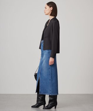 ICB 【洗える】ウォーターリサイクルデニム スカート ブルーデニム系